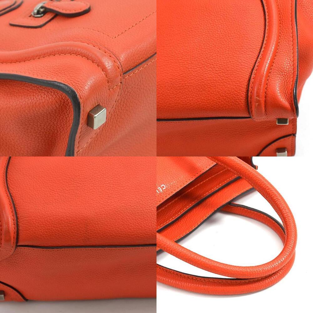 Celine Luggage Shopper Handbag Red Leather - Picture 4 of 4